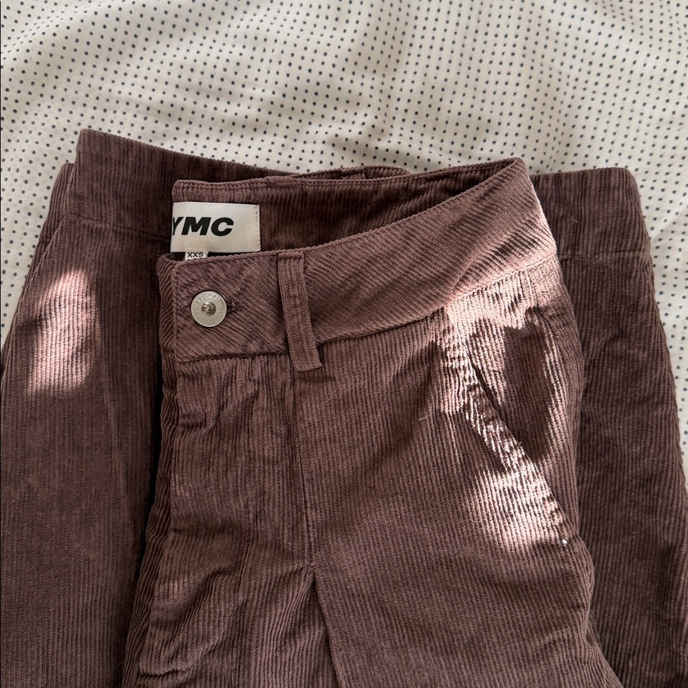 YMC Brown Deadbeat Trousers - Picture 5 of 6